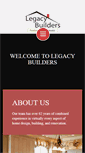 Mobile Screenshot of builtwithlegacy.com